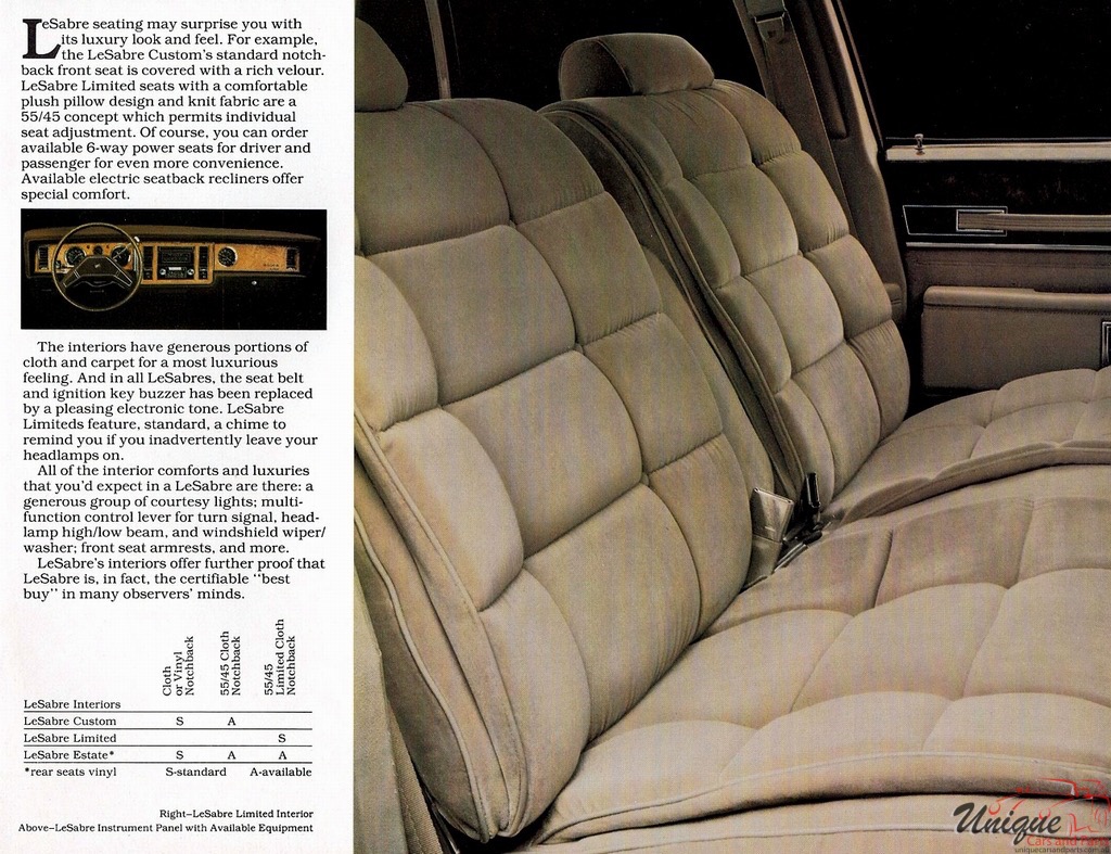 1983 Buick LeSabre Canadian Brochure Page 2